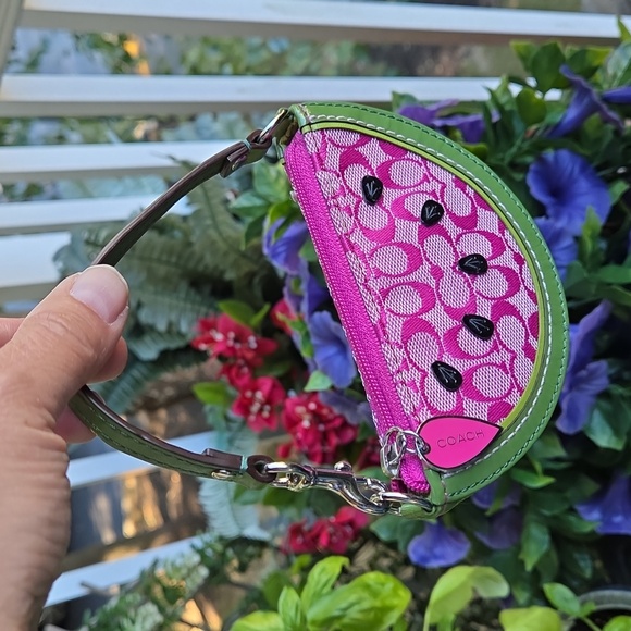 COACH Watermelon Slice Coin Purse Charm - Picture 3 of 6